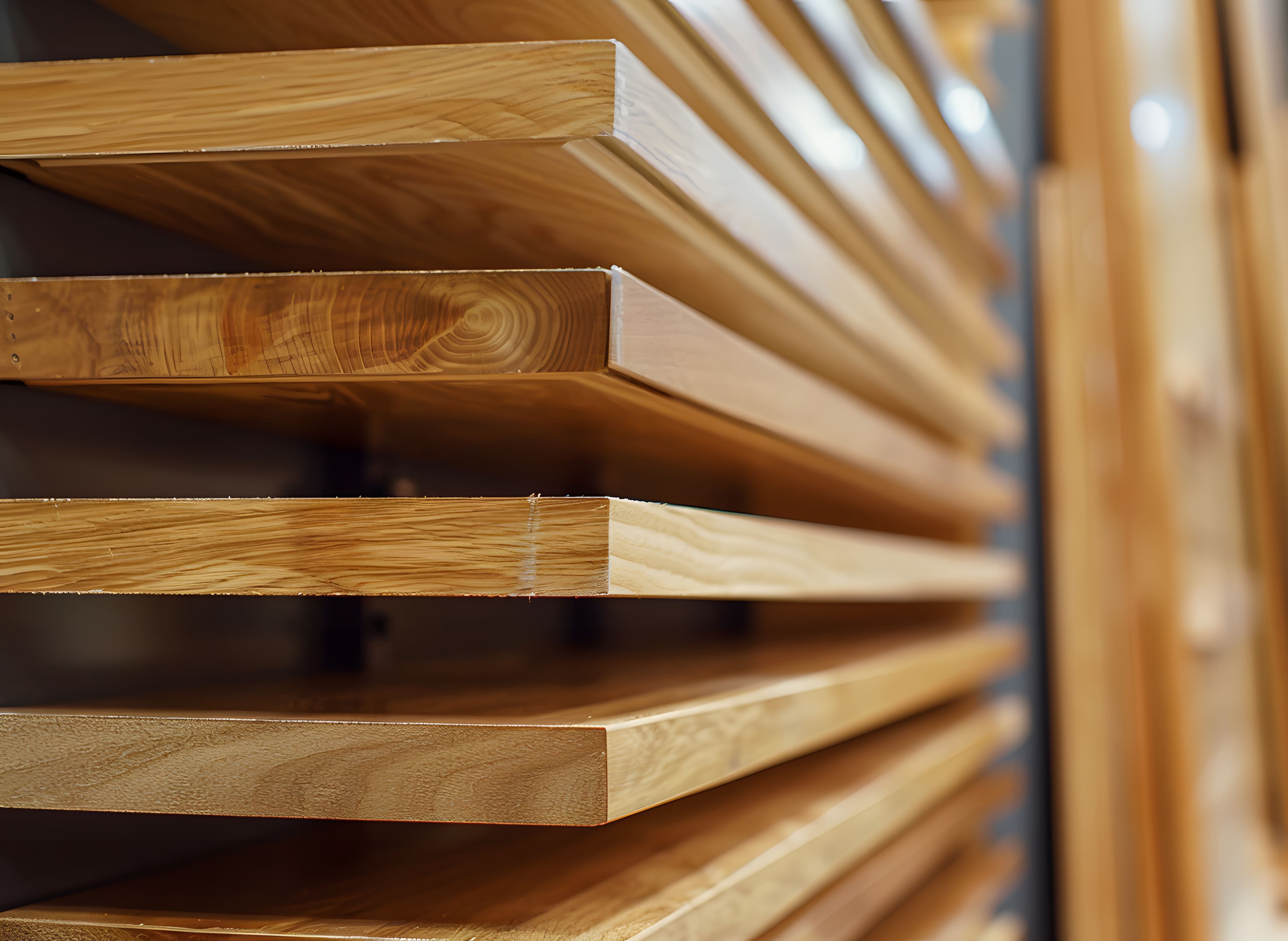 Timber shelving