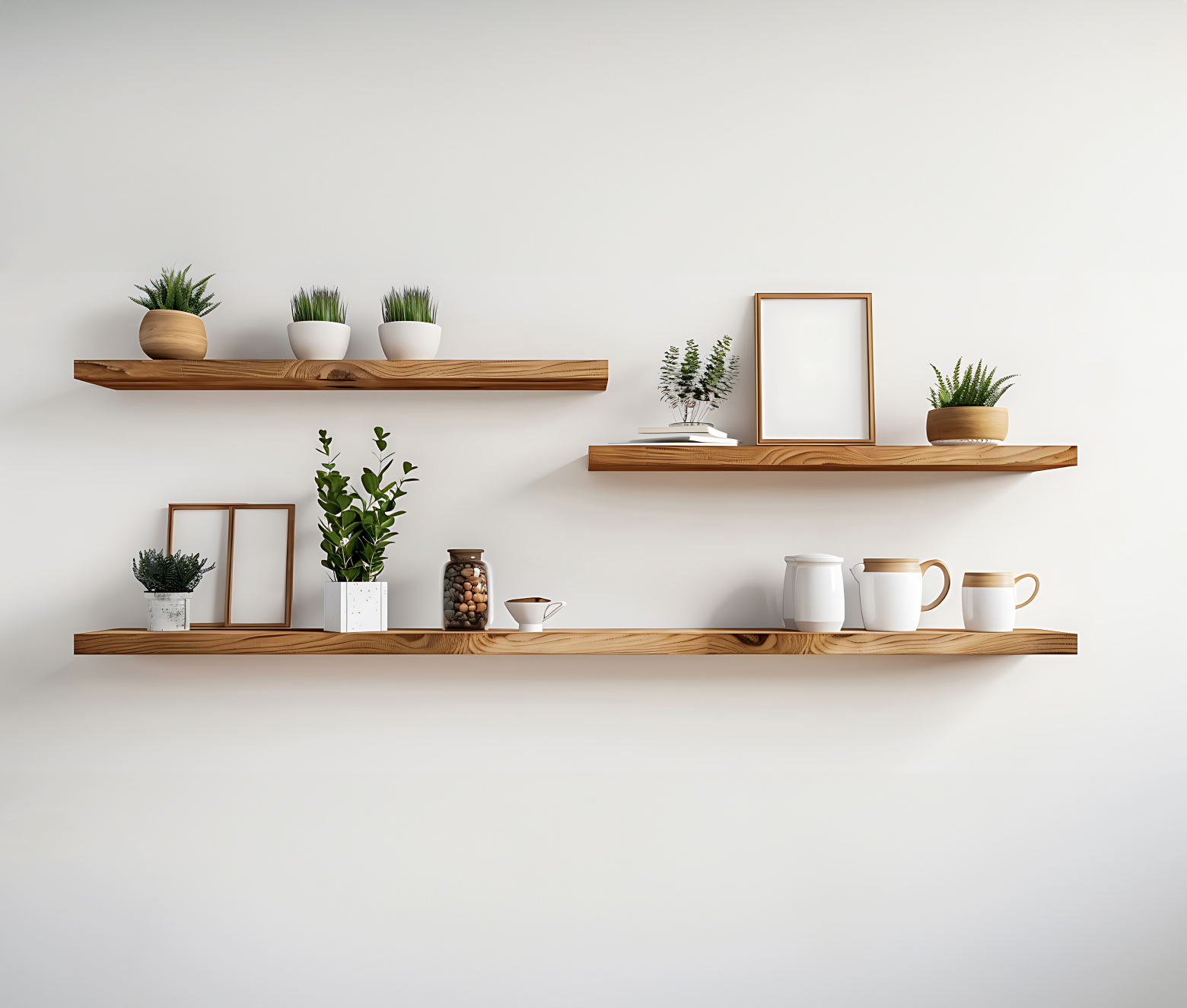 Durable timber shelving for home interiors